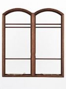 Perfiles de aluminio de la parrilla de doble arco de ventanas de guillotina